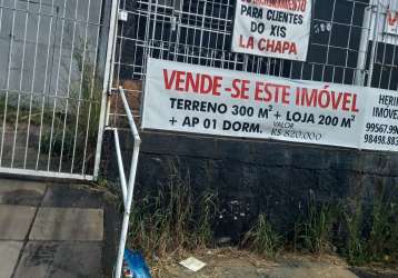 Terreno comercial e casa alvenaria para diversas atividades na baltazar 395.