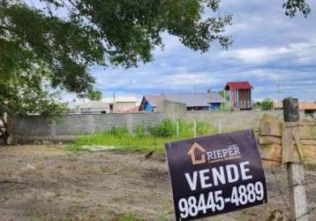 Terreno à venda, 370 m² por r$ 120.000,00 - praia do ervino - são francisco do sul/sc