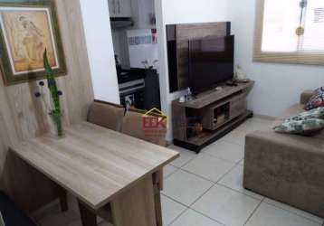 Apartamento com 2 dormitórios à venda, 44 m² por r$ 170.000 - residencial e comercial cidade morumbi - pindamonhangaba/sp