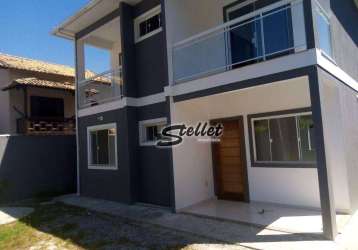 Casa com 3 dormitórios à venda, 122 m² por r$ 500.000,00 - costazul - rio das ostras/rj