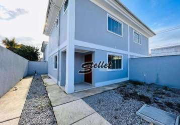 Casa com 3 dormitórios à venda, 90 m² por r$ 525.000,00 - jardim mariléa - rio das ostras/rj