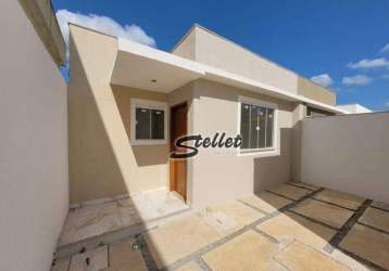 Casa com 2 dormitórios à venda, 60 m² por r$ 210.000,00 - maria turri - rio das ostras/rj