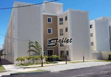 Apartamento com 2 dormitórios, 56 m² - venda por r$ 220.000,00 ou aluguel por r$ 1.540,84/mês - jardim mariléa - rio das ostras/rj