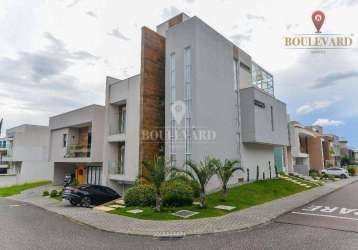 Casa mobiliada no boulevard previllege, com 4 dormitórios à venda, 327 m² por r$ 3.300.000 - uberaba - curitiba/pr