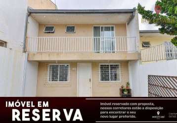 Sobrado com quintal e 3 dormitórios à venda, 107 m² por r$ 498.000 - fazendinha - curitiba/pr