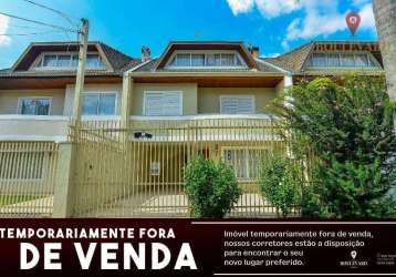 Sobrado triplex mobiliado, com 4 dormitórios à venda, 196 m² por r$ 949.000 - água verde - curitiba/pr