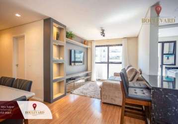 Apartamento semi-mobiliado no edífício blues, com 2 dormitórios à venda, 75 m² por r$ 795.000