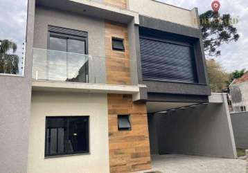 Sobrado à venda, 200 m² por r$ 850.250,00 - uberaba - curitiba/pr