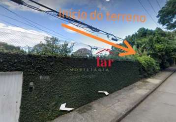 Terreno à venda na avenida edison passos, alto da boa vista, rio de janeiro, 1764 m2 por r$ 490.000