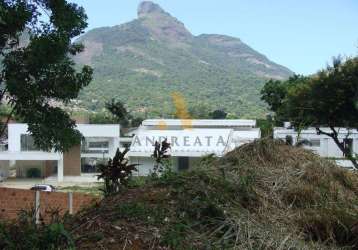 Terreno em condomínio fechado à venda na rua professora stella de queiróz, 43506, itanhangá, rio de janeiro por r$ 1.800.000