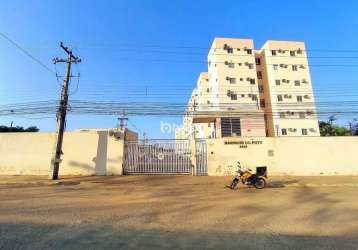 Apartamento para aluguel, condominio margens do poty no bairro comprida, teresina/pi