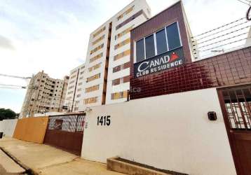 Apartamento para aluguel, condomínio canadá club residence no bairro cristo rei, teresina/pi