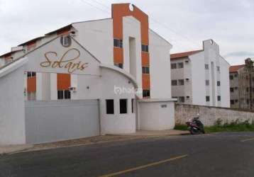 Apartamento à venda, condominio solaris residence i no bairro monte castelo, teresina/pi