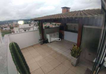 Cobertura com 2 dormitórios à venda, 164 m² por r$ 600.000,00 - santa rosa - vinhedo/sp