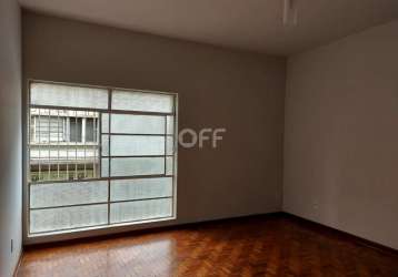 Apartamento com 2 quartos para alugar na rua regente feijó, 1364, centro, campinas, 92 m2 por r$ 1.250