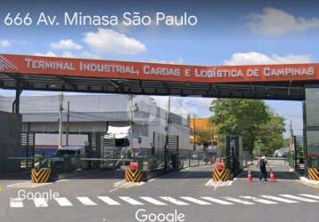 Terreno comercial à venda na avenida minasa, 300, terminal intermodal de cargas (tic), campinas por r$ 5.600.000