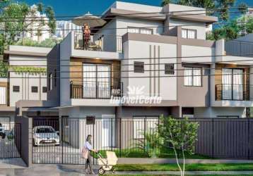 Sobrado alto padrão com 3 dormitórios à venda, 142 m² por r$ 849.000 - uberaba - curitiba/pr