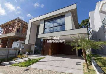 Casa condominio com 3 dormitórios à venda, 307 m² por r$ 3.580.000 - santa felicidade - curitiba/pr