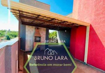 Apartamento de cobertura à venda em igarapé mg, bairro jardim das roseiras.