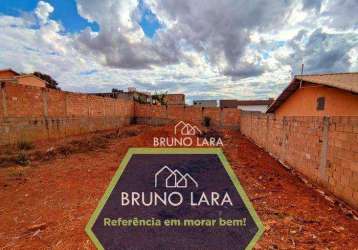 Terreno à venda, 360 m² - jardim colonial - igarapé/mg