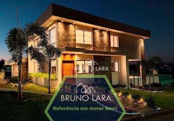 Casa com 4 dormitórios para alugar, 432 m² por r$ 14.459,17/mês - condomínio serra verde - igarapé/mg