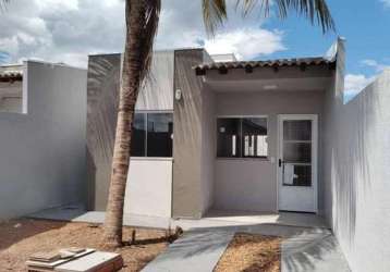 Casa para venda em várzea grande, costa verde, 2 dormitórios, 1 banheiro