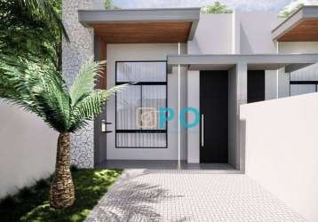 Casa com 3 dormitórios à venda, 77 m² por r$ 550.000,00 - gravatá - navegantes/sc