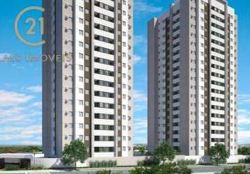 Apartamento à venda em londrina, jardim morumbi, com 3 quartos, com 65 m², duetto residence