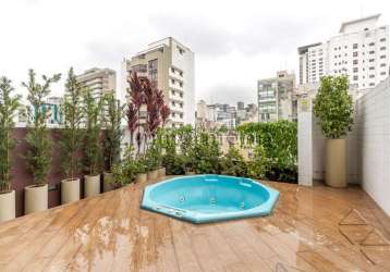 Cobertura com 1 quarto à venda na rua josé maria lisboa, --, jardim paulista, são paulo, 60 m2 por r$ 720.000