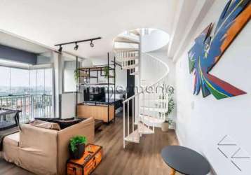 Cobertura com 1 quarto à venda na rua heitor penteado, --, vila madalena, são paulo, 73 m2 por r$ 1.542.000