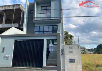 Sobrado com 3 dormitórios à venda, 203 m² por r$ 900.000,00 - saguaçu - joinville/sc