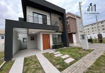 Villagio di napoli, sobrado em condomínio, 3 dormitórios à venda, 121 m² - campo de santana - curitiba