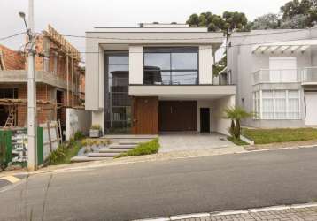 Casa em condomínio fechado com 3 quartos à venda na rua hermenegildo luca, 101, santa felicidade, curitiba, 307 m2 por r$ 3.580.000