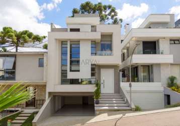 Casa em condomínio fechado com 4 quartos à venda na rua luiz kula, 101, santo inácio, curitiba, 321 m2 por r$ 3.390.000