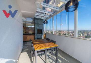 Cobertura com 2 dormitórios à venda, 84 m² por r$ 850.000,00 - bairro alto - curitiba/pr