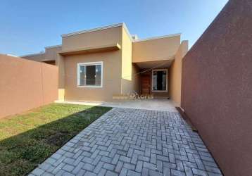 Casa com 2 dormitórios à venda, 60 m² por r$ 350.000,00 - capela velha - araucária/pr