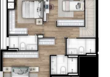 Apartamento com 2 quartos à venda na rua da bandeira, 549, cabral, curitiba, 135 m2 por r$ 1.563.305