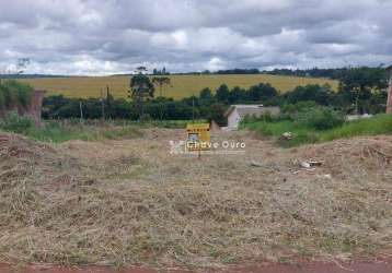 Terreno à venda, 250 m² por r$ 75.000,00 - florais do parana - cascavel/pr