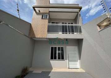 Sobrado com 2 dormitórios 1 suíte à venda, 115 m² - siena - cascavel/pr