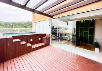 Cobertura à venda, 160 m² por r$ 954.000,00 - velha - blumenau/sc