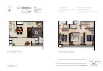 Apartamento duplex com 3 dormitórios à venda, 123 m² por r$ 1.293.010,08 - gravatá - navegantes/sc