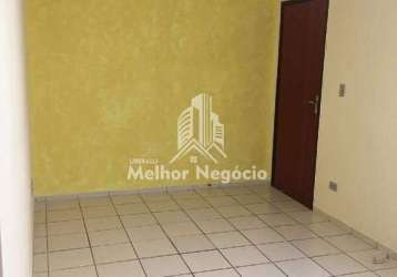 Apartamento 02 dormitórios à venda, condomínio residencial olinda, vila proost de souza, campinas - sp