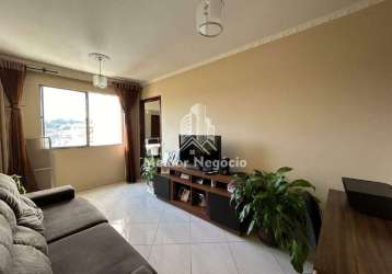 Apartamento à venda com 2 dormitórios no conjunto residencial bandeirantes-campinas/sp.