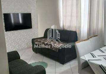 Apartamento à venda com 2 dormitórios no condomínio noel rosa em campinas/sp