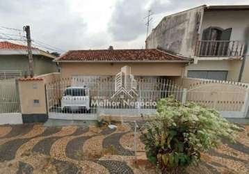 Casa para à venda, 3 quartos no vila marieta - campinas i cód: 14868