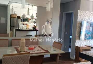 Apartamento com 2 dormitórios à venda, no cond. viva felicità em hortolândia - sp