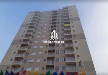 Apartamento à venda com 2 dormitórios e 1 banheiro no condomínio residencial torres do jardim em hortolândia - excelente localização!