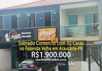 Sobrado com 2 dormitórios à venda, 190 m² por r$ 1.900.000,00 - fazenda velha - araucária/pr