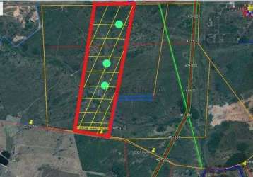 Terreno comercial nas margens da br 070, com 200 hectares próximo do trevo do la