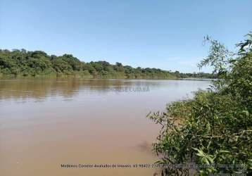 Chácara pesqueira medindo 160 x 30 (4.800 m²), nas margens do rio cuiabá–mt